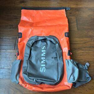 Simms Dry Creek Backpack Bright Orange Outdoors Hiking Fishing